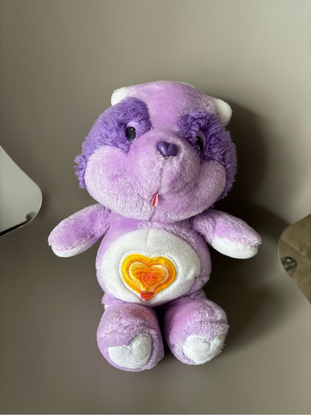 Vintage Care Bear Cousins Bright Heart Raccoon Plush Stuffed Animal Collect